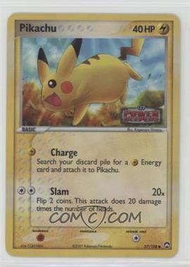 2007 Pokemon - EX Power Keepers - [Base] - Reverse Foil #57 - Pikachu