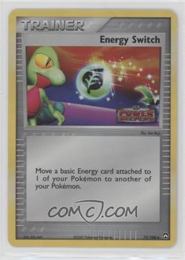 2007 Pokemon - EX Power Keepers - [Base] - Reverse Foil #75 - Energy Switch [EX to NM]