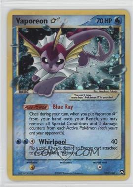 2007 Pokemon - EX Power Keepers - [Base] #102 - Holo - Vaporeon