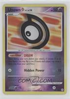Unown [D] [EX to NM]