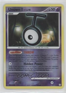 2007 Pokémon Diamond & Pearl - Mysterious Treasures - [Base] - Reverse Foil #67 - Unown