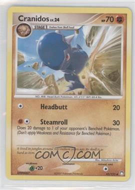 2007 Pokémon Diamond & Pearl - Mysterious Treasures - [Base] #43 - Cranidos [Noted]