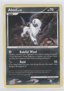 2007 Pokémon Diamond & Pearl - Secret Wonders - [Base] #21 - Absol [Noted]