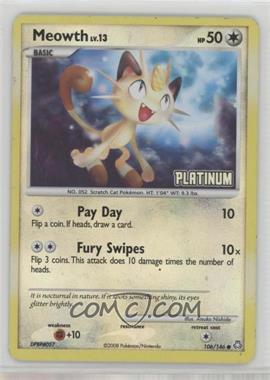 2008 Pokémon Diamond & Pearl - Legends Awakened - [Base] - Reverse Foil #106 - Meowth