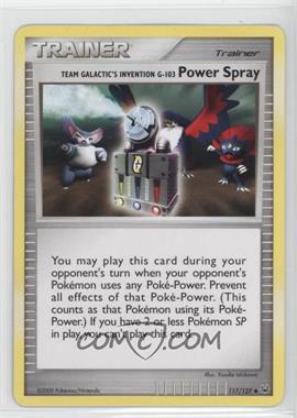 2009 Pokémon - Platinum - [Base] #117 - Team Galactic's Invention G-103 Power Spray