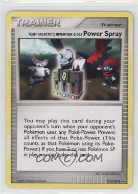 2009 Pokémon - Platinum - [Base] #117 - Team Galactic's Invention G-103 Power Spray