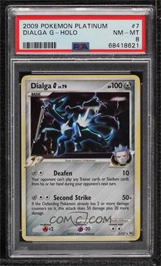 2009 Pokémon - Platinum - [Base] #7 - Holo - Dialga [PSA 8 NM‑MT]