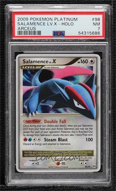 2009 Pokémon Platinum - Arceus - [Base] #98 - Salamence LV. X [PSA 7 NM]