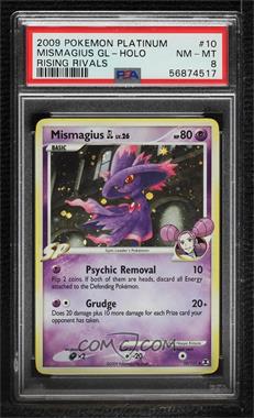 2009 Pokémon Platinum - Rising Rivals - [Base] #10 - Mismagius GL (Holo) [PSA 8 NM‑MT]