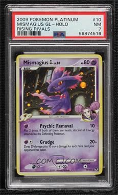2009 Pokémon Platinum - Rising Rivals - [Base] #10 - Mismagius GL (Holo) [PSA 7 NM]