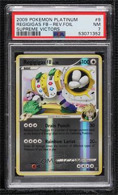 2009 Pokémon Platinum - Supreme Victors - [Base] - Reverse Foil #9 - Regigigas [PSA 7 NM]