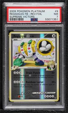 2009 Pokémon Platinum - Supreme Victors - [Base] - Reverse Foil #9 - Regigigas [PSA 7 NM]