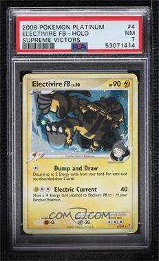 2009 Pokémon Platinum - Supreme Victors - [Base] #4 - Electivire (Holo) [PSA 7 NM]