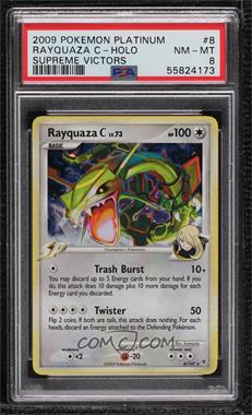 2009 Pokémon Platinum - Supreme Victors - [Base] #8 - Holo - Rayquaza C [PSA 8 NM‑MT]