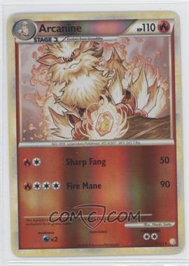 2010 Pokémon - HeartGold & SoulSilver - [Base] - Reverse Foil #1 - Arcanine