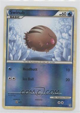 2010 Pokémon HeartGold & SoulSilver - Triumphant - [Base] - Reverse Foil #79 - Swinub