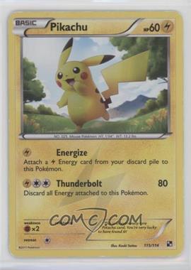 2011 Pokemon Black & White - Base Set [Base] - Reverse Foil #115 - Pikachu