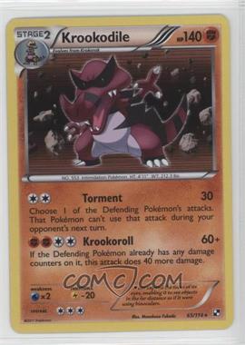 2011 Pokemon Black & White - Base Set [Base] #65.1 - Krookodile