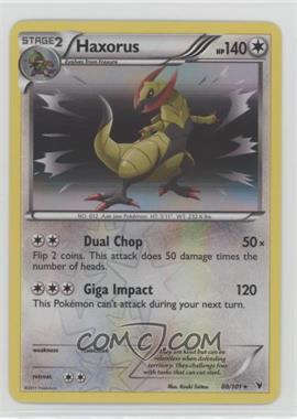 2011 Pokemon Black & White - Noble Victories - [Base] - Reverse Foil #88 - Haxorus