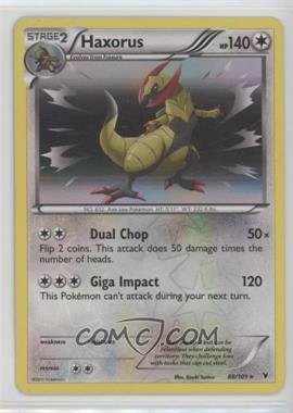 2011 Pokemon Black & White - Noble Victories - [Base] - Reverse Foil #88 - Haxorus