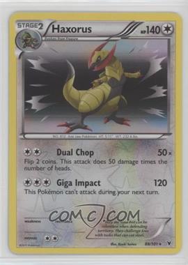 2011 Pokemon Black & White - Noble Victories - [Base] - Reverse Foil #88 - Haxorus