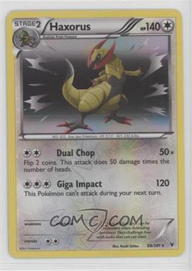 2011 Pokemon Black & White - Noble Victories - [Base] - Reverse Foil #88 - Haxorus