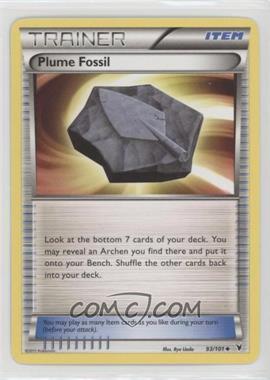 2011 Pokemon Black & White - Noble Victories - [Base] #93 - Plume Fossil