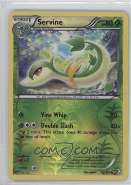 2012 Pokemon Black & White - Boundaries Crossed - [Base] - Reverse Foil #12 - Servine