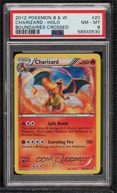 2012 Pokemon Black & White - Boundaries Crossed - [Base] #20 - Holo - Charizard [PSA 8 NM‑MT]