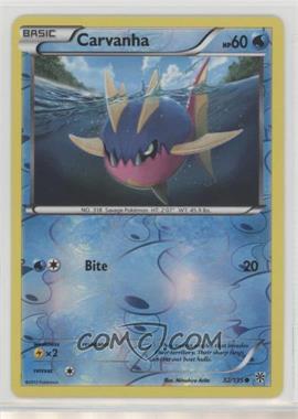 2012 Pokémon Black & White - Plasma Storm - [Base] - Reverse Foil #32 - Carvanha