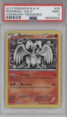 2013 Pokemon Black & White - Legendary Treasures - [Base] #28 - Holo - Reshiram [PSA 9 MINT]