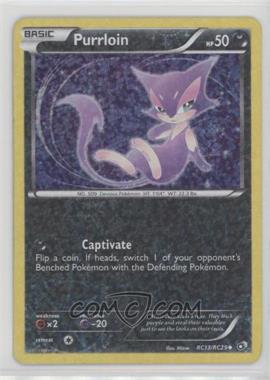 2013 Pokemon Black & White - Legendary Treasures - Radiant Collection #RC13 - Purrloin