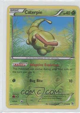 2014 Pokemon XY - Flashfire - [Base] - Reverse Foil #1 - Caterpie [Noted]