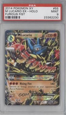 2014 Pokemon XY - Furious Fists - [Base] #55 - M Lucario EX [PSA 9 MINT]