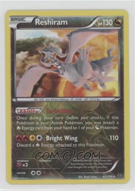 2015 Pokemon XY - Roaring Skies - [Base] - Reverse Foil #63 - Reshiram