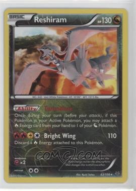 2015 Pokemon XY - Roaring Skies - [Base] - Reverse Foil #63 - Reshiram