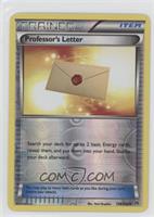 Professor's Letter