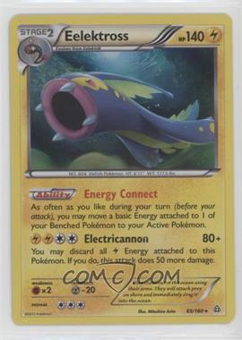 2015 Pokémon XY - Primal Clash - [Base] #65 - Eelektross
