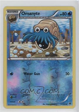 2016 Pokemon XY - Fates Collide - [Base] - Reverse Foil #17 - Omanyte