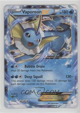 2016 Pokémon XY - Generations - [Base] #24 - Vaporeon EX [EX to NM]