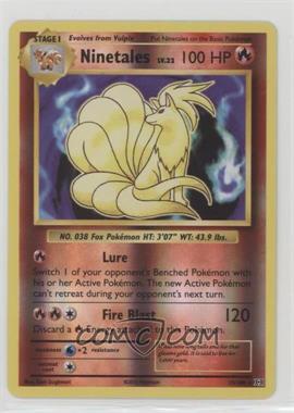 2016 Pokémon XY Evolutions - 20th Anniversary [Base] - Reverse Foil #15 - Ninetales