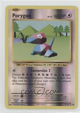 2016 Pokémon XY Evolutions - 20th Anniversary [Base] - Reverse Foil #71 - Porygon