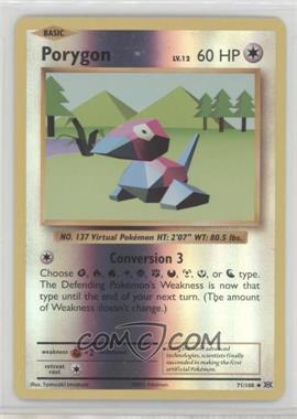 2016 Pokémon XY Evolutions - 20th Anniversary [Base] - Reverse Foil #71 - Porygon