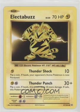 2016 Pokémon XY Evolutions - 20th Anniversary [Base] #41.1 - Electabuzz