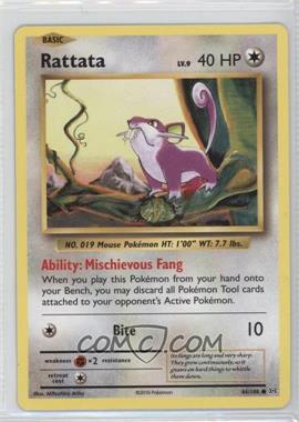 2016 Pokémon XY Evolutions - 20th Anniversary [Base] #66 - Rattata