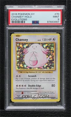 2016 Pokémon XY Evolutions - 20th Anniversary [Base] #70 - Chansey (Holo) [PSA 9 MINT]