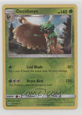 2017 Pokémon Sun & Moon - Base - [Base] - Reverse Foil #11.1 - Decidueye