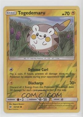 2017 Pokémon Sun & Moon - Base - [Base] - Reverse Foil #53 - Togedemaru