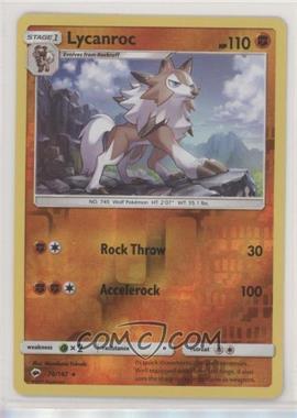 2017 Pokémon Sun & Moon - Burning Shadows - [Base] - Reverse Foil #76 - Lycanroc