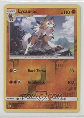 2017 Pokémon Sun & Moon - Burning Shadows - [Base] - Reverse Foil #76 - Lycanroc